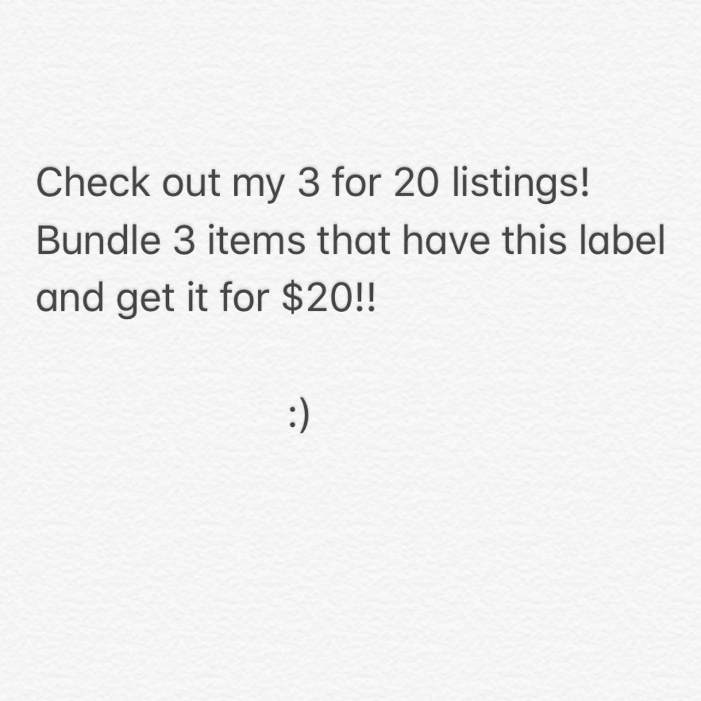 3 for 20!